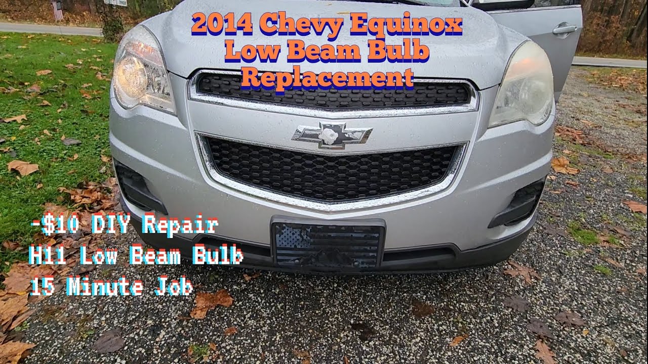 Уход за автомобилем: замена ламп в фарах Chevrolet Equinox (2014) (без снятия бампера)