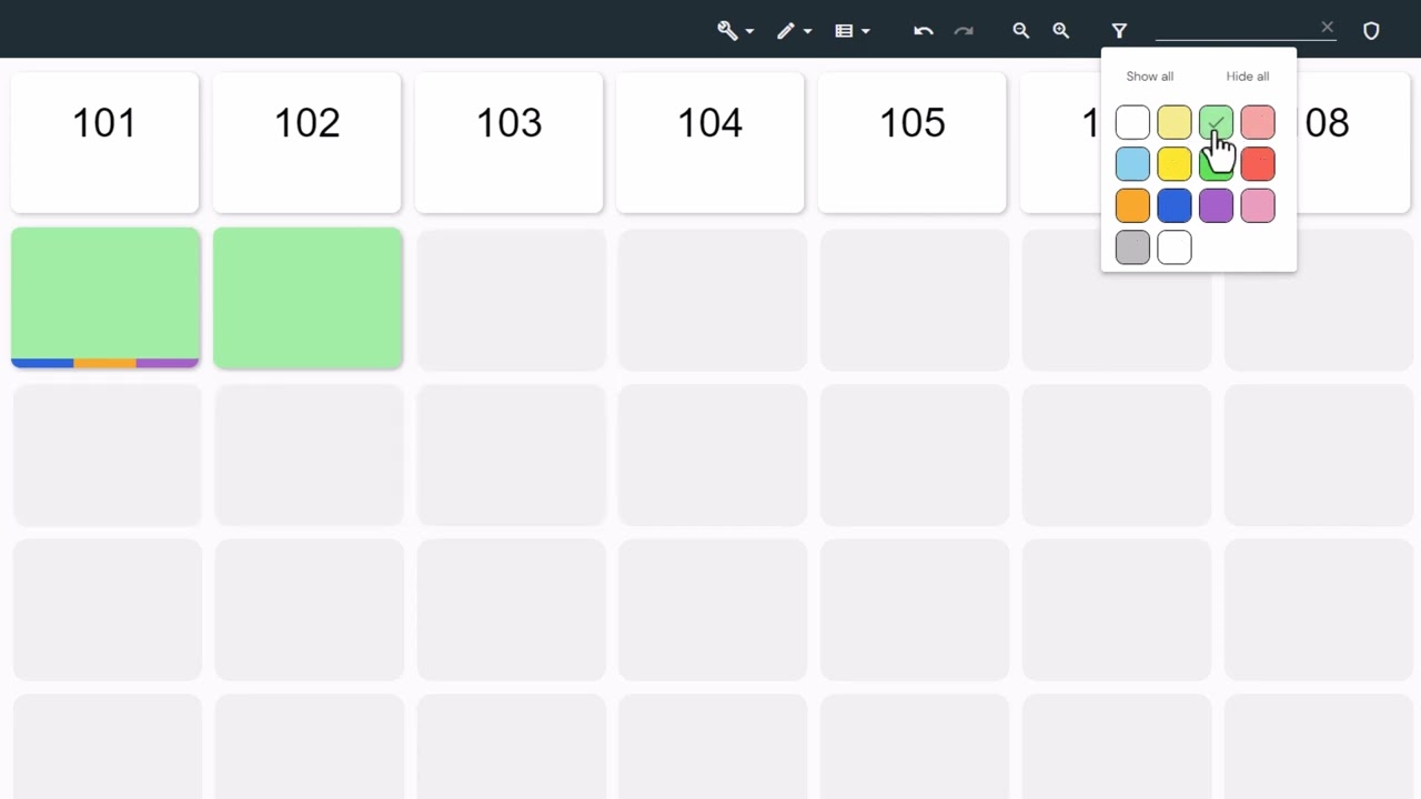 How To Filter By Card Color