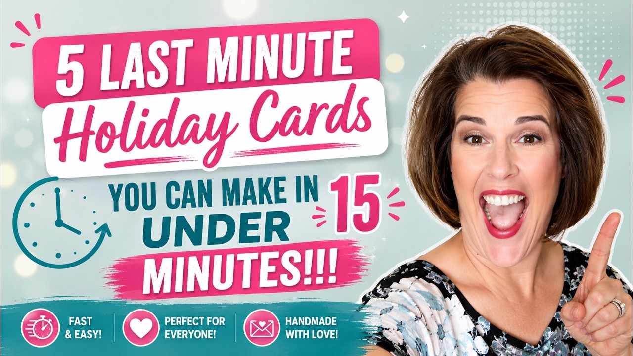 5 last minute holiday cards you can make in under 15 minutes!!!