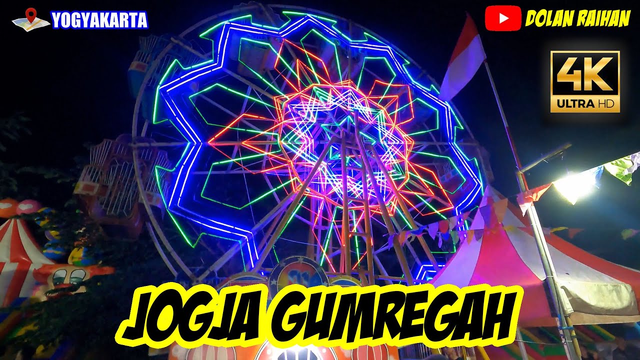[4K] JOGJA GUMREGAH, Sekaten 2022 di Bekas STIE-KERS Jl Parangtritis