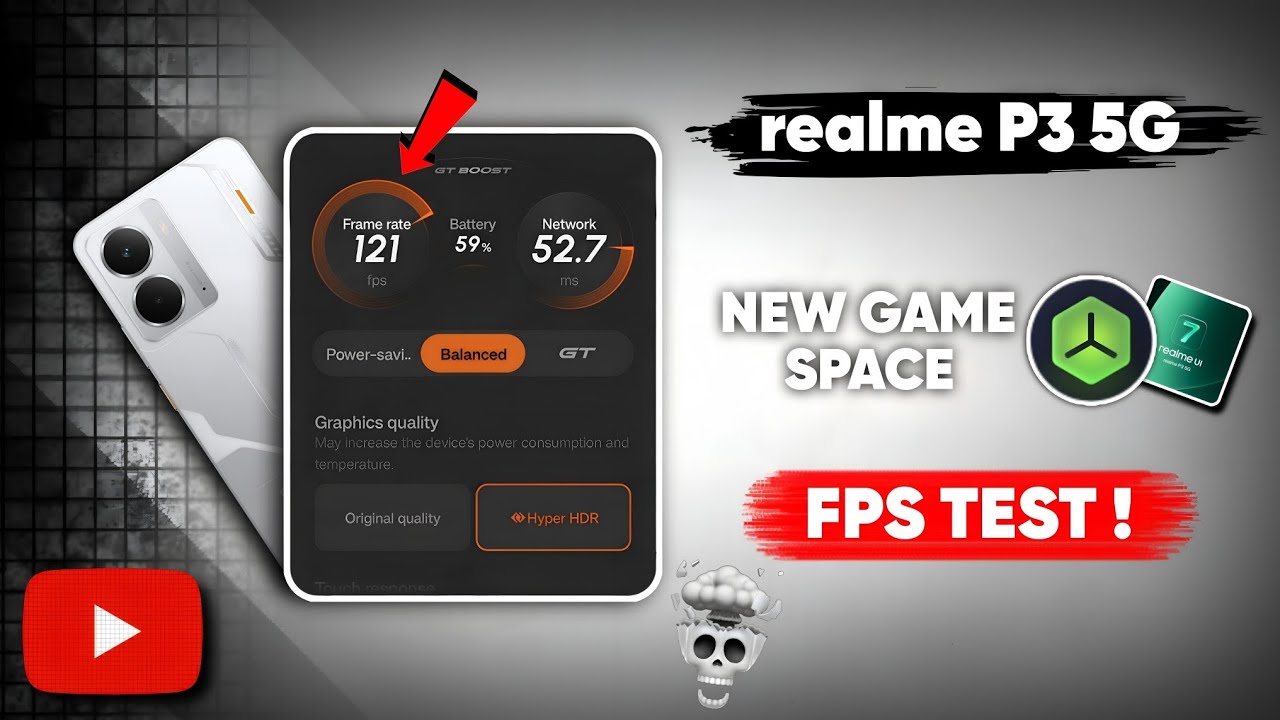 Тест FPS в новой игре Space на Realme P3 5G 🔥 | Тест FPS в новой игре Space на Realme UI 7.0 на R...