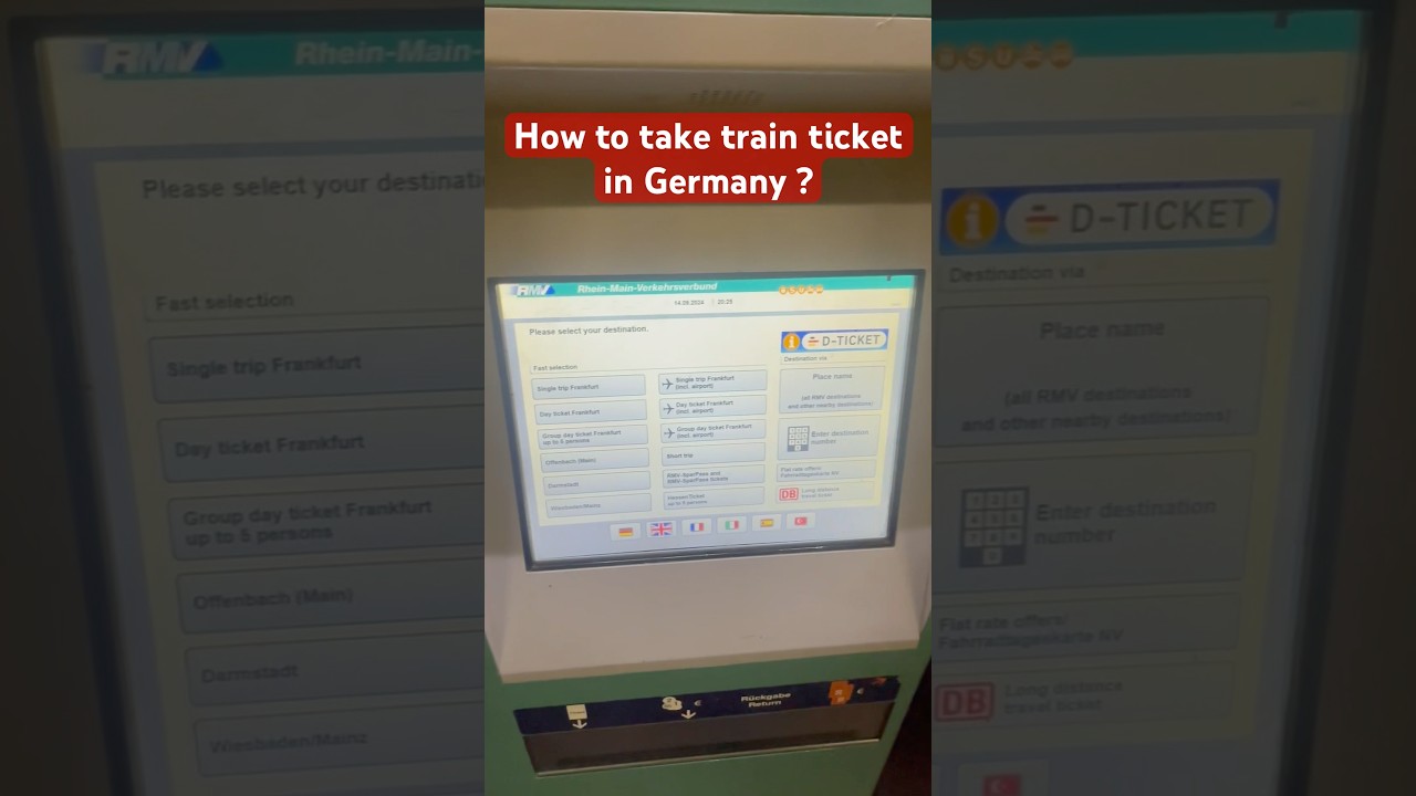 How to take train ticket in Germany in 3 steps 🇩🇪🚆