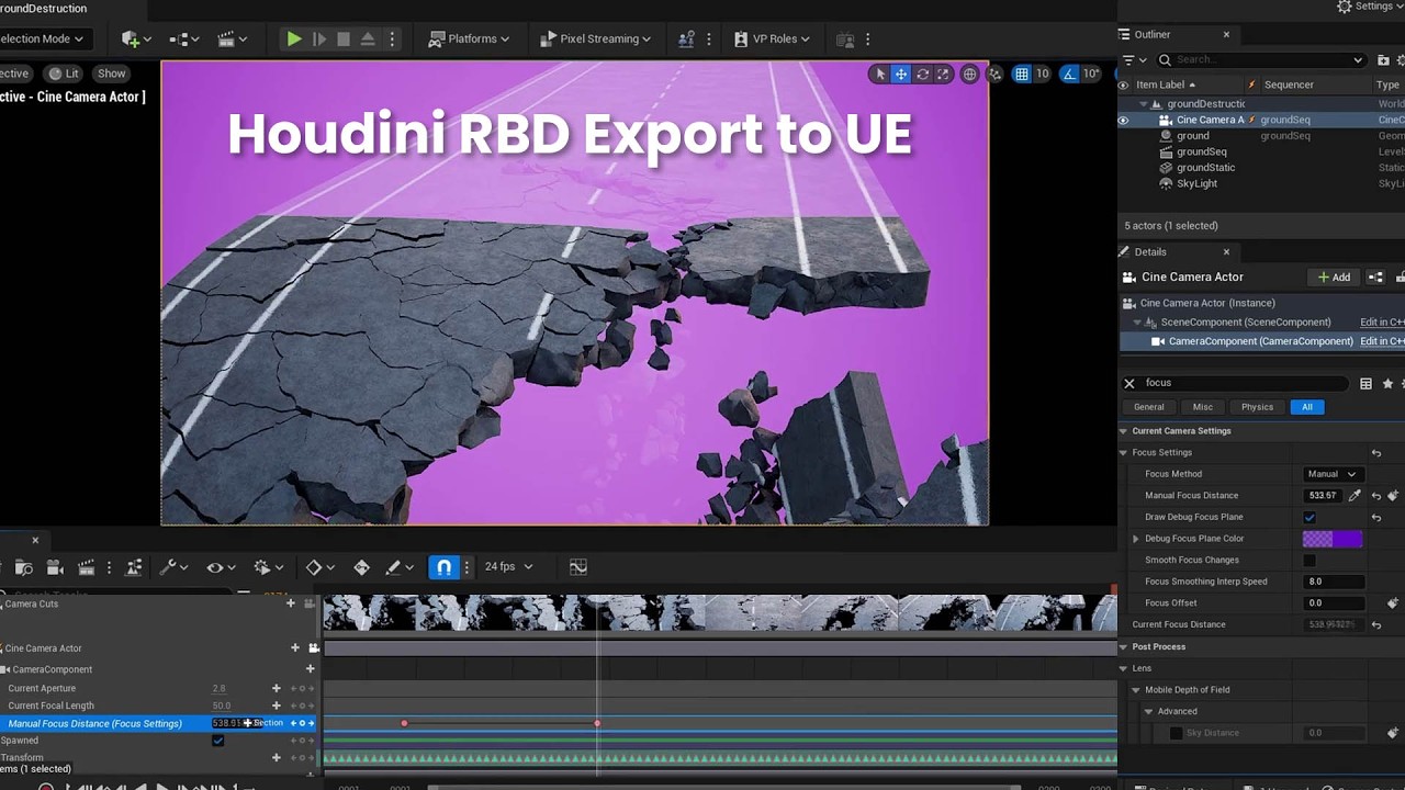 Учебное пособие по переходу с Houdini на Unreal Engine