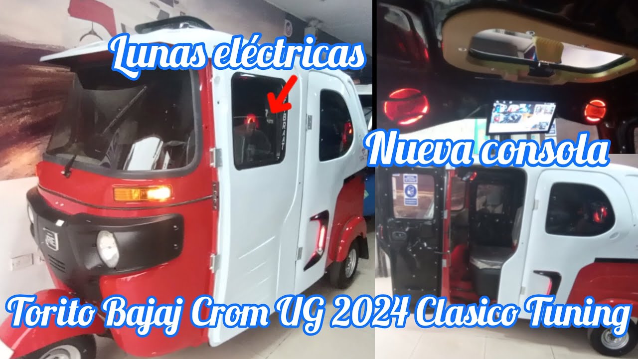 TORITO BAJAJ CROM UG 2024 EN FIBRAAT CLASICA LUNAS ELECTRICAS 2024