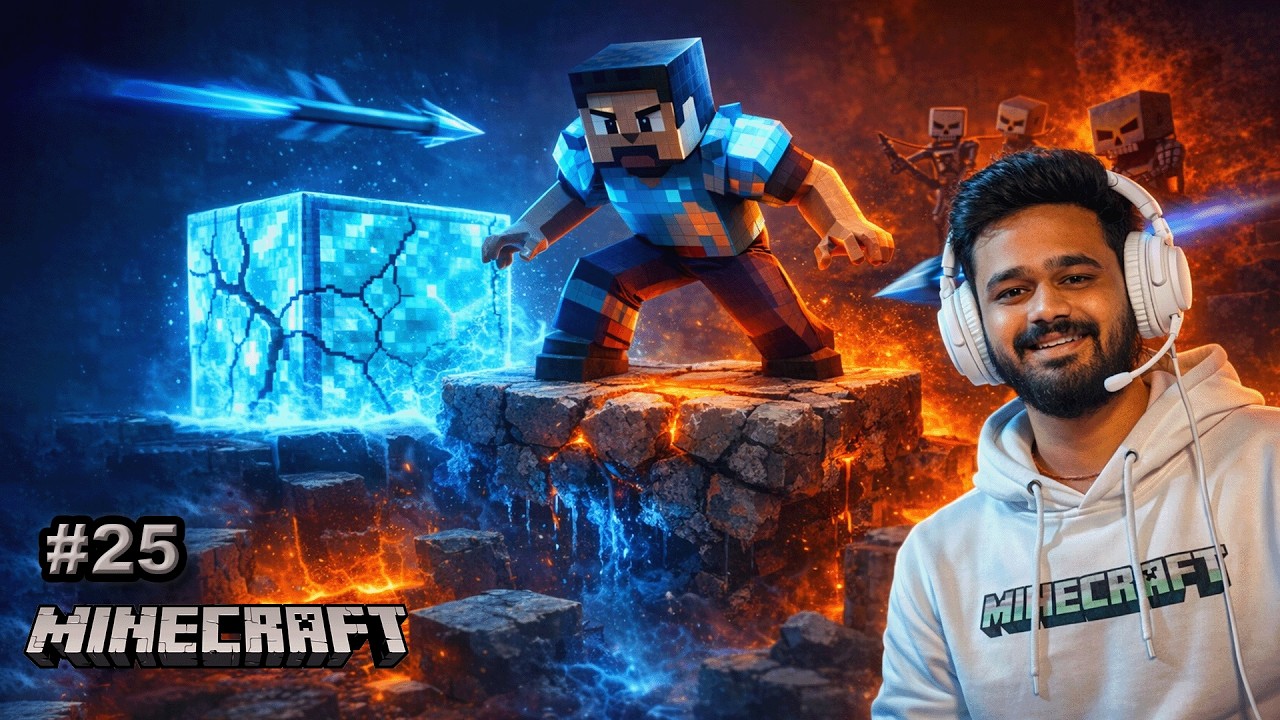 ⛏️ Finally DIAMOND Mil Gaya 🔥 | Minecraft Gameplay Hindi | Day 25