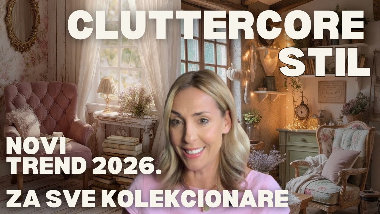 CLUTTERCORE NOVI TREND 2026 - kako stvoriti topao i osoban dom pun priče