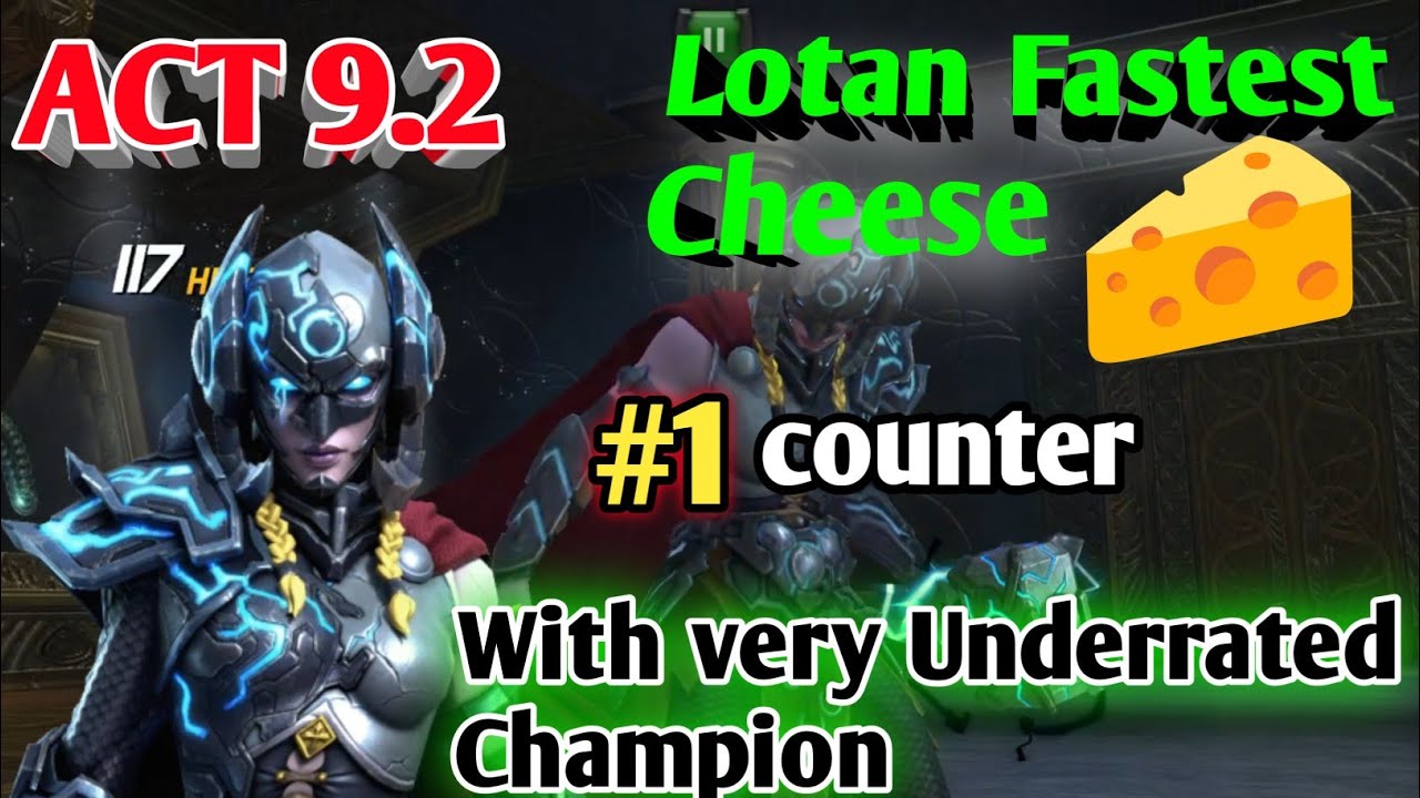 Lotan Fastest Cheese with a very Underrated Champion | MCOC