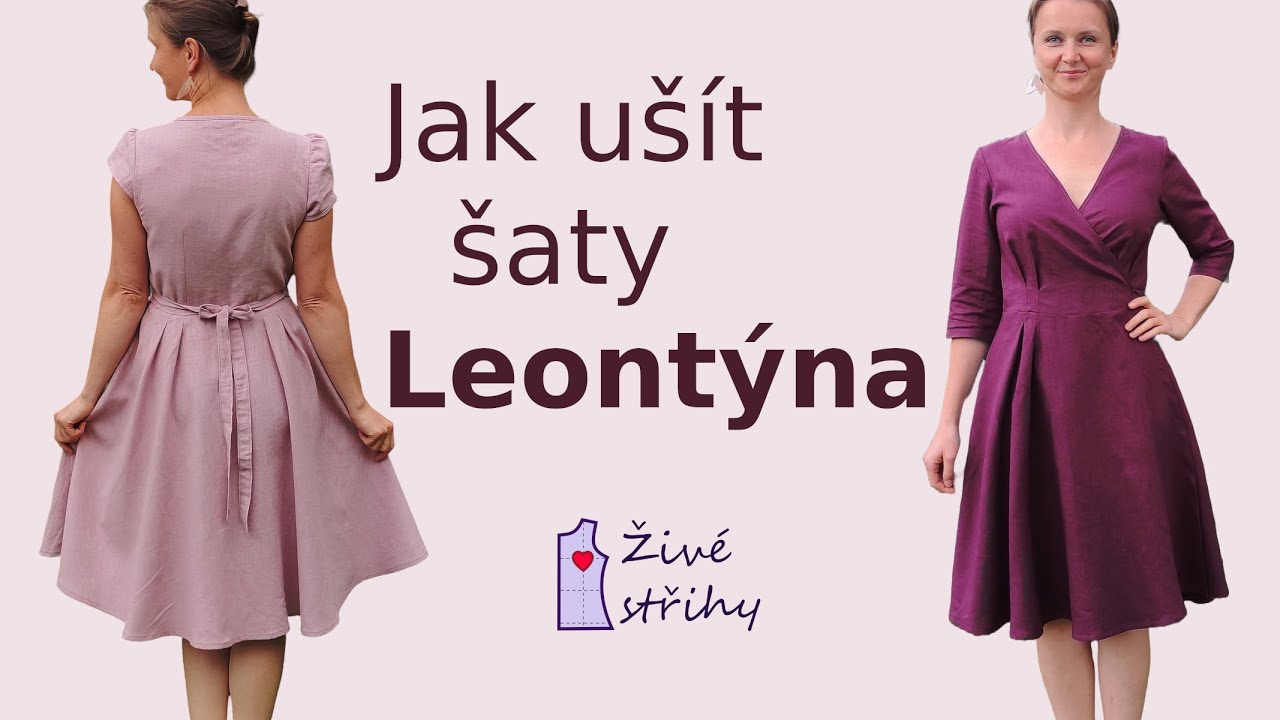 Jak se šijí lněné šaty Leontýna