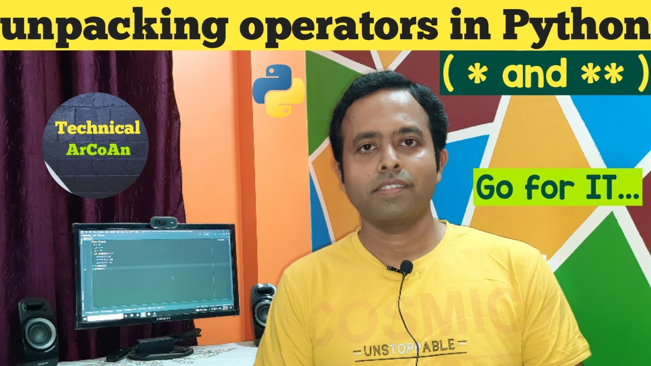 Unpacking Operators in Python | Python Tutorial | Unpacks Iterable Objects | * and ** | unpack