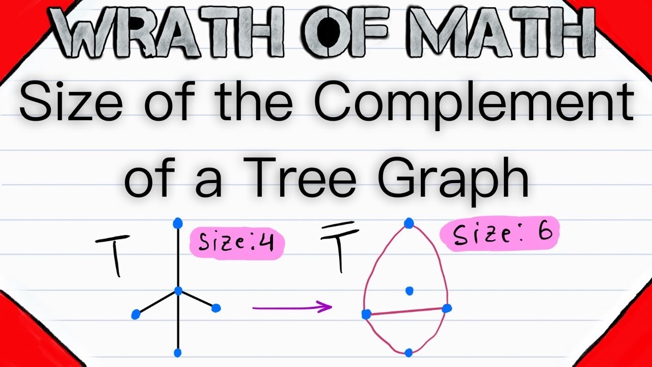 Size of the Complement of a Tree Graph | Graph Theory