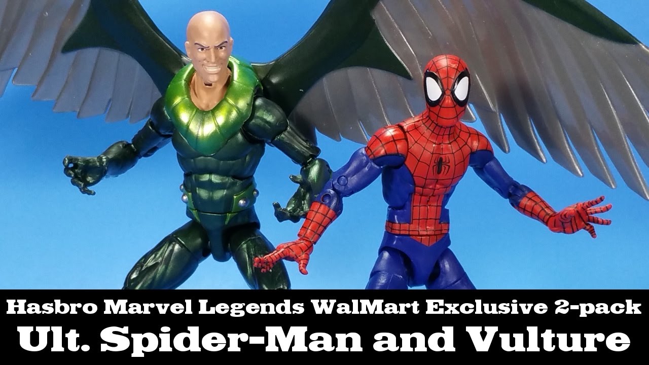 Набор из двух фигурок Marvel Legends Spider-Man и Vulture, эксклюзивный набор WalMart от Hasbro