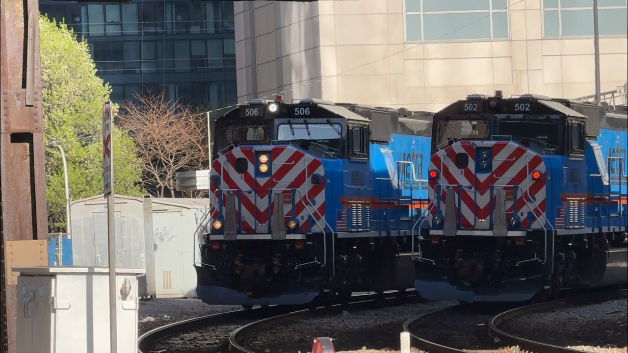 The Complete Metra Evening Rush Hour On The Alternate Schedule At Clinton Street On April 19, 2024
