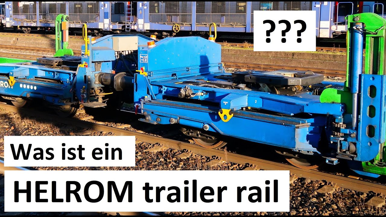 Was ist ein HELROM trailer rail Zug? Innovatives Intermodal Konzept - Alex E AE