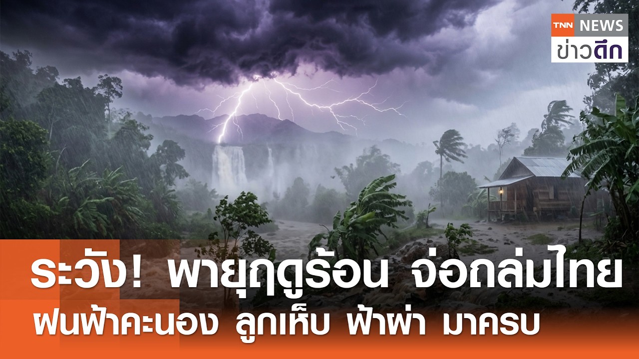 ระวัง! พายุฤดูร้อน จ่อถล่มไทย ฝนฟ้าคะนอง ลูกเห็บ ฟ้าผ่า มาครบ | TNN ข่าวดึก | 12 เม.ย. 69