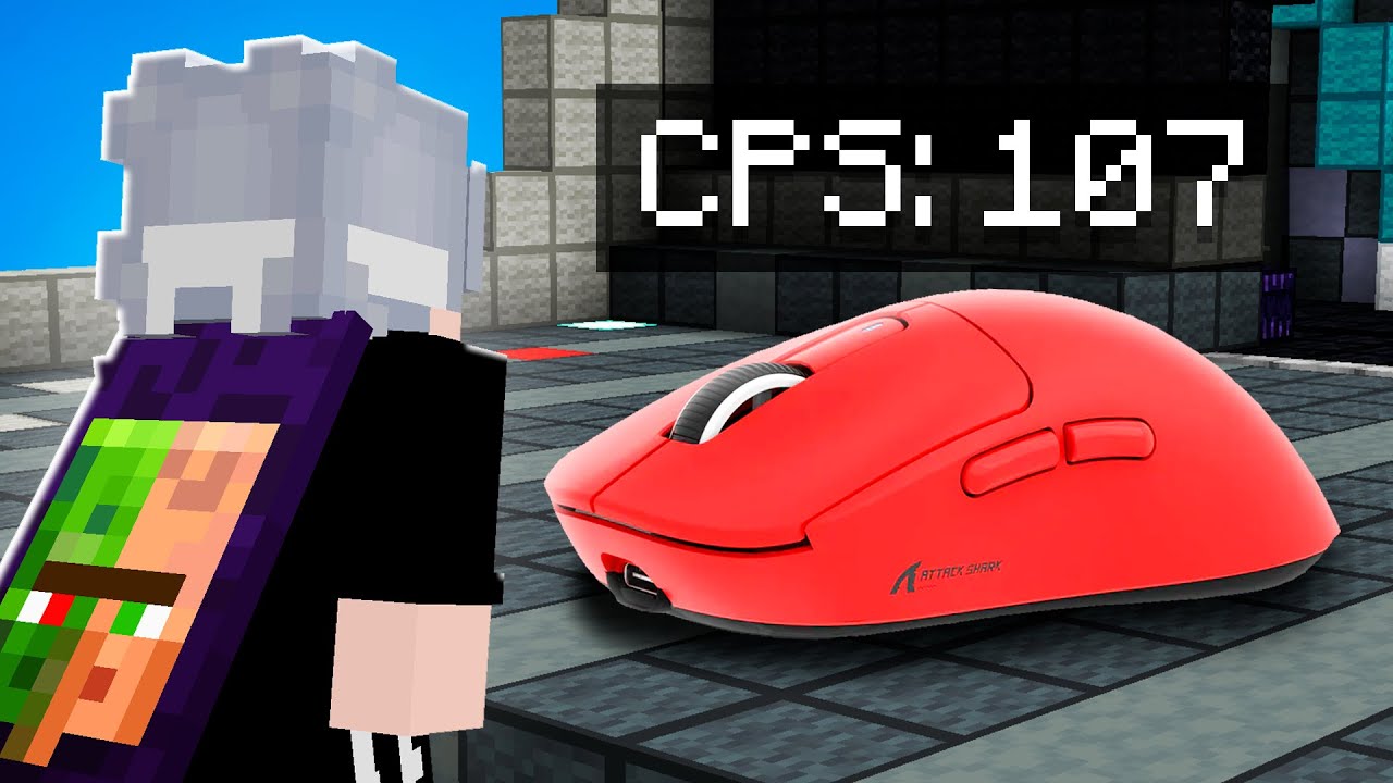 Jogando com MOUSE BARATO para DRAG CLICK (Attack Shark x3)
