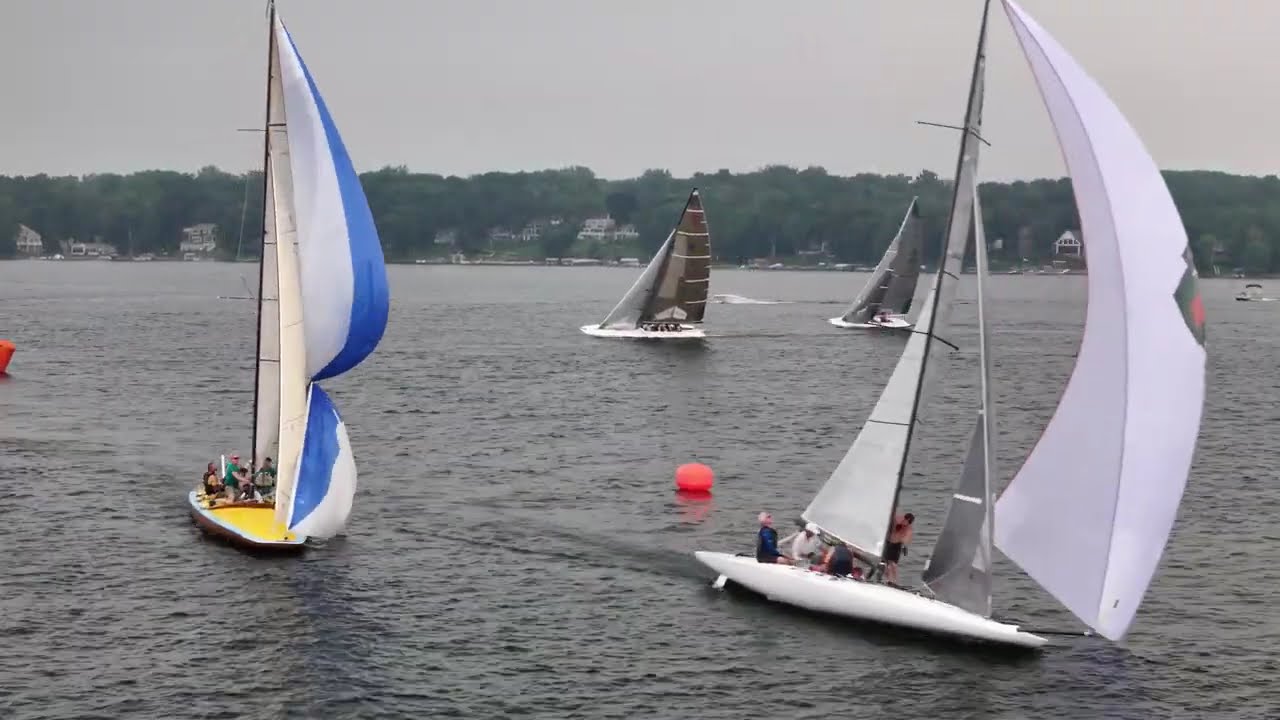 A Scow 7-21-25 Race 1 finish.