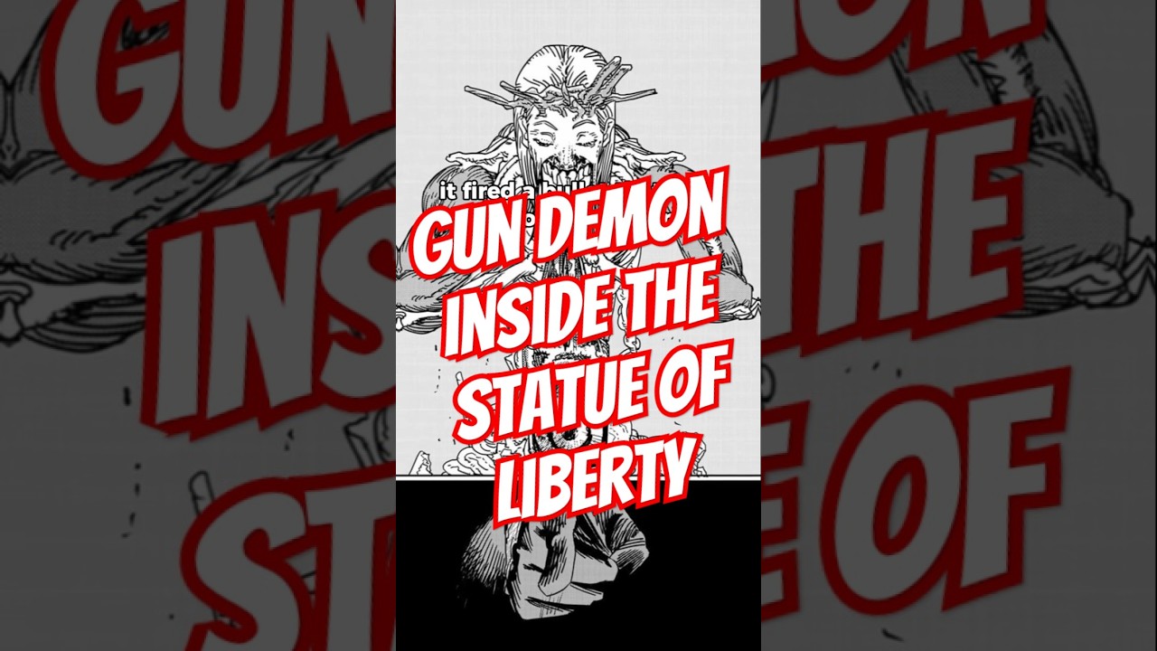 The Gun Demon Inside The Goddess Of Liberty 😈😈😈 Chainsaw Man #chainsawman #manga
