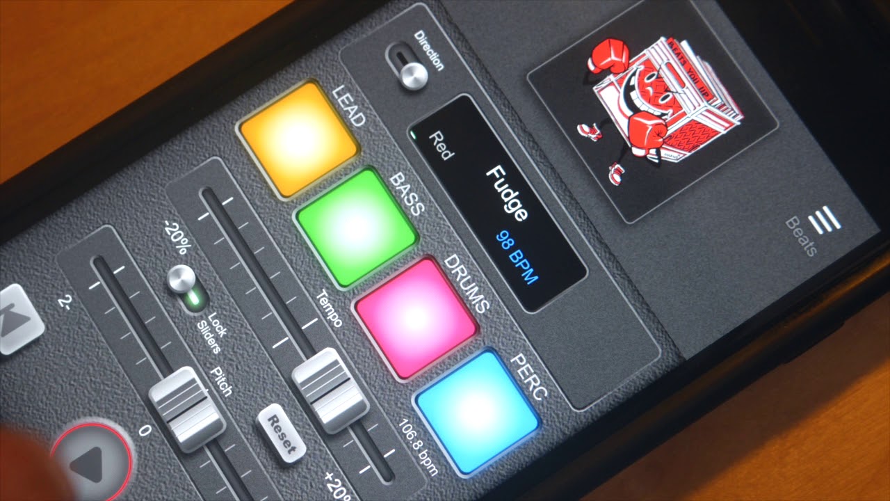 Using tempo & pitch on BEATSYOUUP App