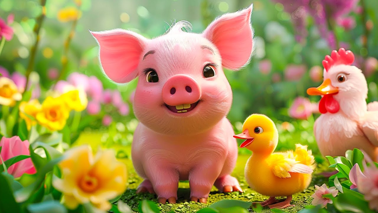 Con Heo Đất &iacute; &ograve; &iacute; o - Một Con Vịt - Nhạc Thiếu Nhi Vui Nhộn 4K - C&aacute; V&agrave;ng Bơi - Ca Nhạc Thiếu Nhi