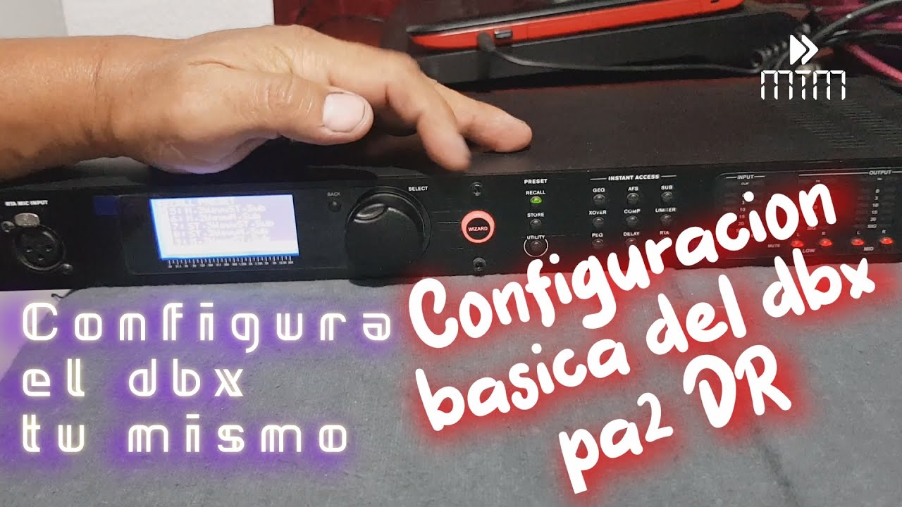 Dbx drive-rack Pa2 aqui te ense&ntilde;amos la configuraci&oacute;n basica, hazlo tu mismo!