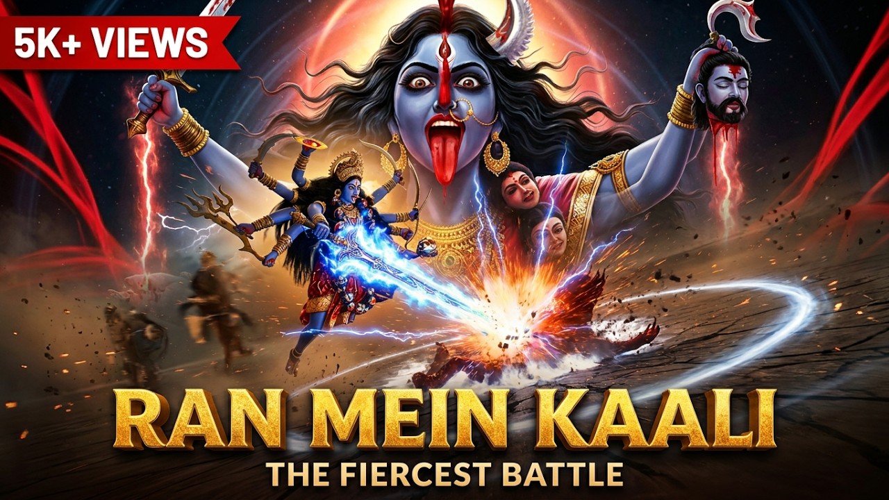 Mahakali vs Raktbeej 🔥 The Fiercest Hindu Battle | Ran Mein Kaali Aai | Powerful Mythology