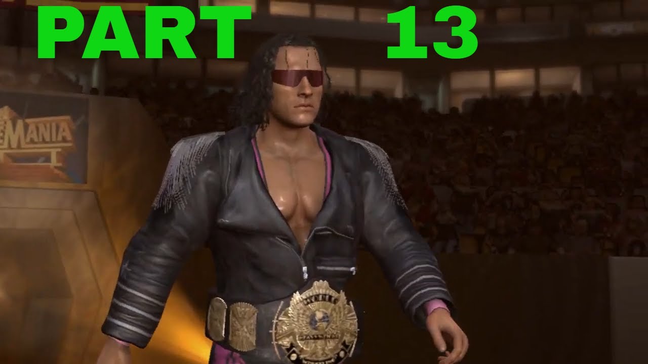 WWE Legends Of Wrestlemania Tour Mode: Rewrite Part 13 Shawn Michaels Vs Bret Hart - Gameplay