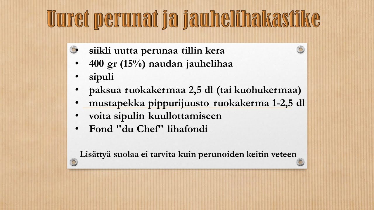 Kiehuvan Kattilan Keittiö jakso 4:  Uuret perunat ja jauhelihakastike