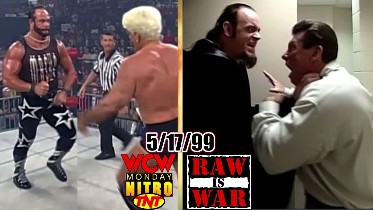 WWF RAW против WCW Nitro — 17 мая 1999 г., полный разбор — Rock/Austin-Corporate Ministry — Savag...
