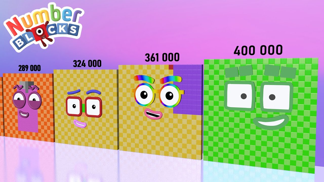 Looking for Numberblocks Square Club 1 1000 to 400,000 HUGE Numberblocks Number Pattern