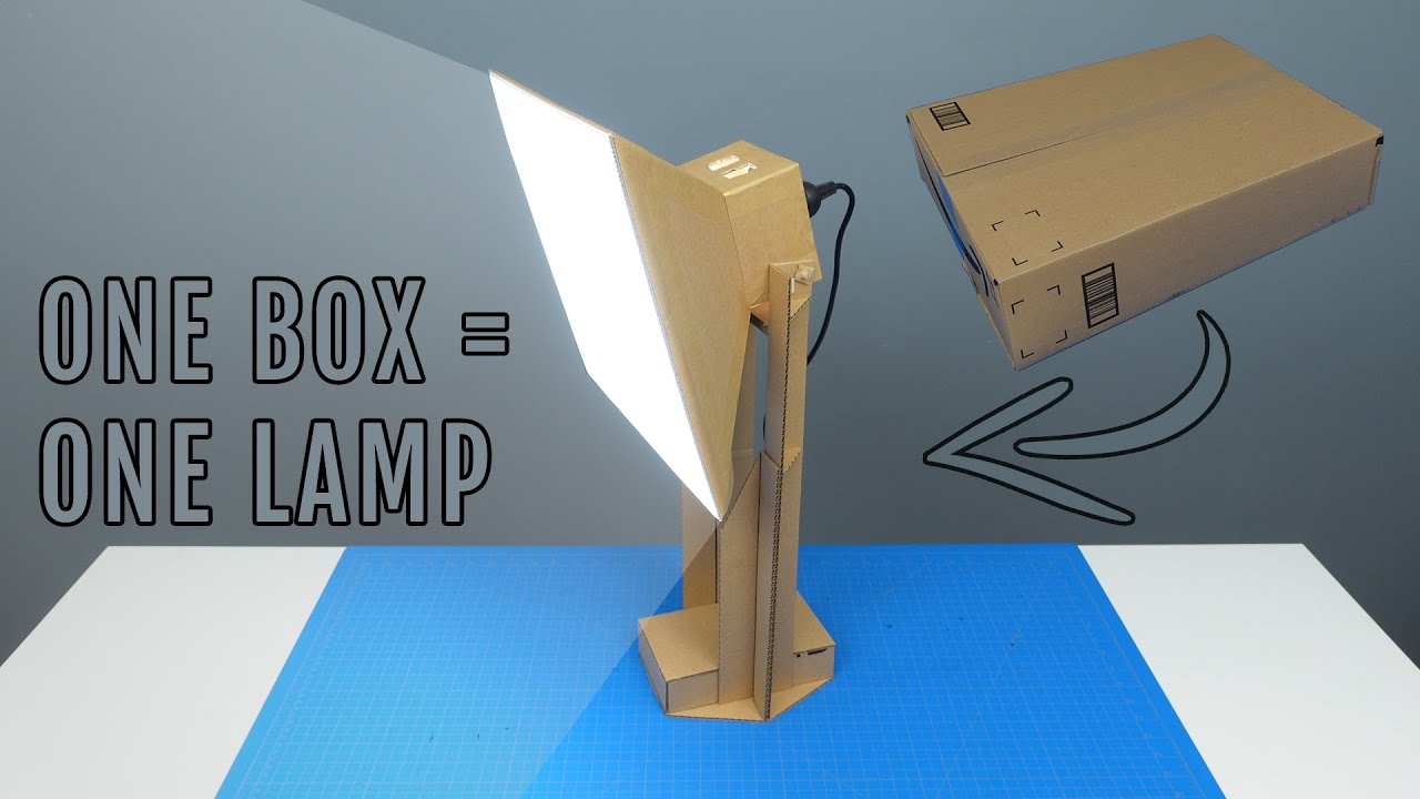 DIY Studio Light from Cardboard - How to Build Your Own!