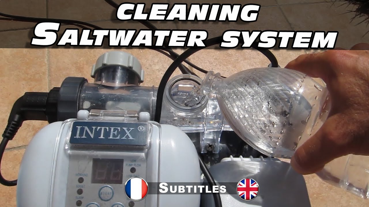 Nettoyage et détartrage de l'électrolyseur Krystal Clear  piscine au sel Intex