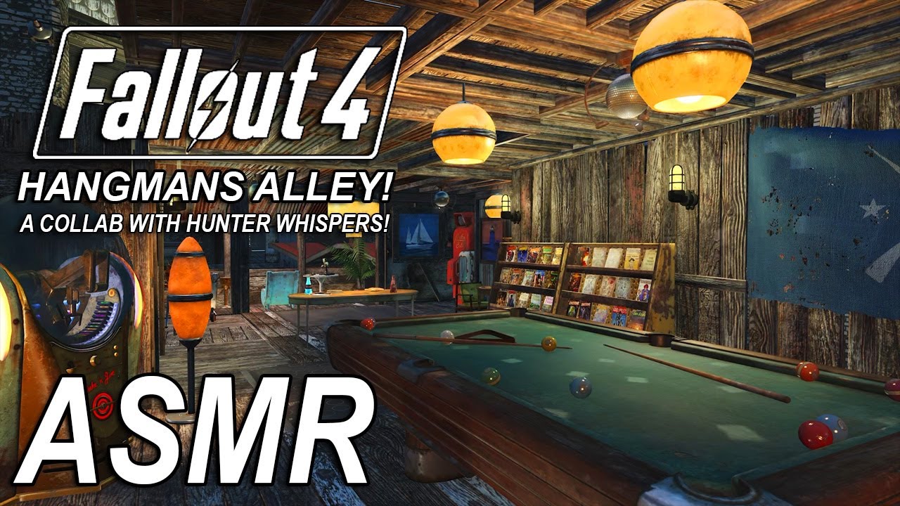 ASMR Gaming || Fallout 4 Base Tour || Hangmans Alley! (A Collab w/Hunter Whispers!)