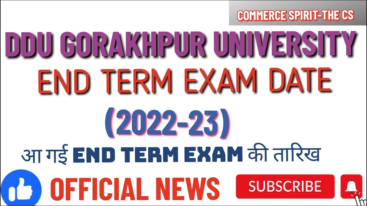 DDU END TERM EXAM DATE AND ANNUAL IMPROVEMENT/BACKPAPER EXAM DATE|| OFFICIAL NOTICE