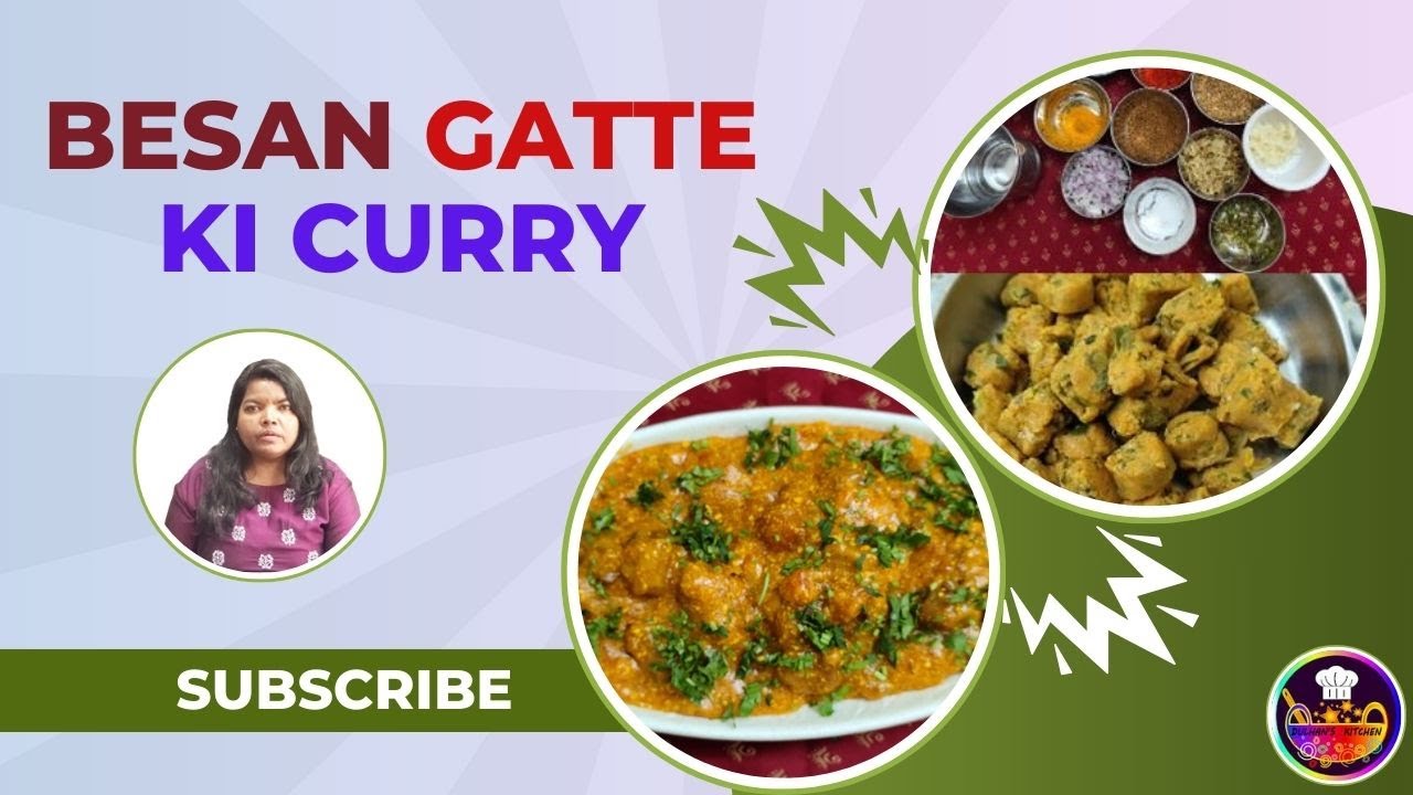 Besan ke gatte ki sabji