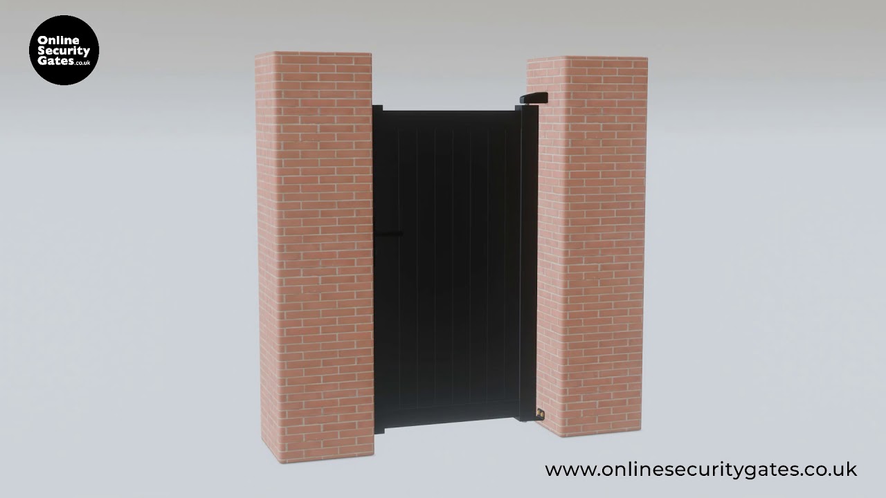 Online Security Gates - Pedestrian Gate Floor Adjustable Hinge Installation