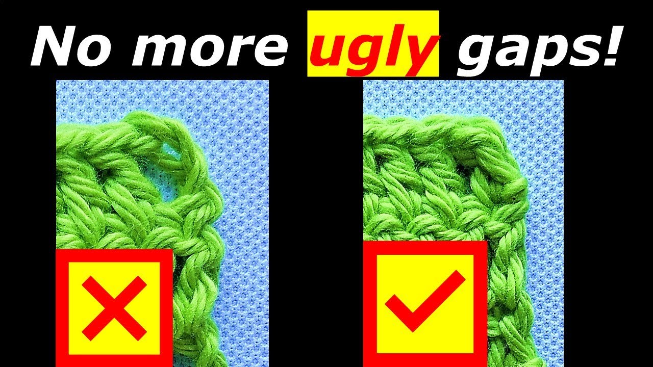 HOW TO CROCHET: No more ugly gaps! New method for starting double crochet! || Cheryl Dee Crochet