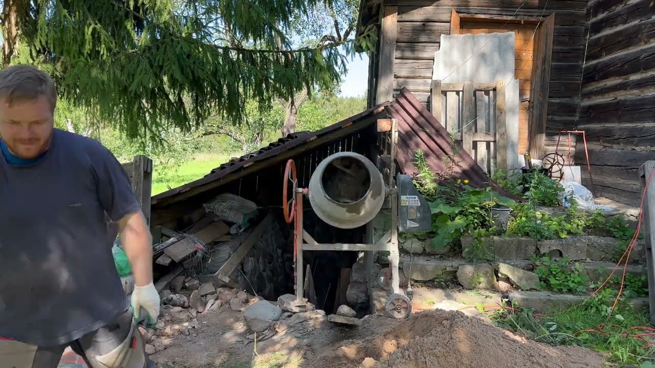 Восстанавливаю вход в погреб столетнего дома на хуторе #хочувдеревню #хутор
