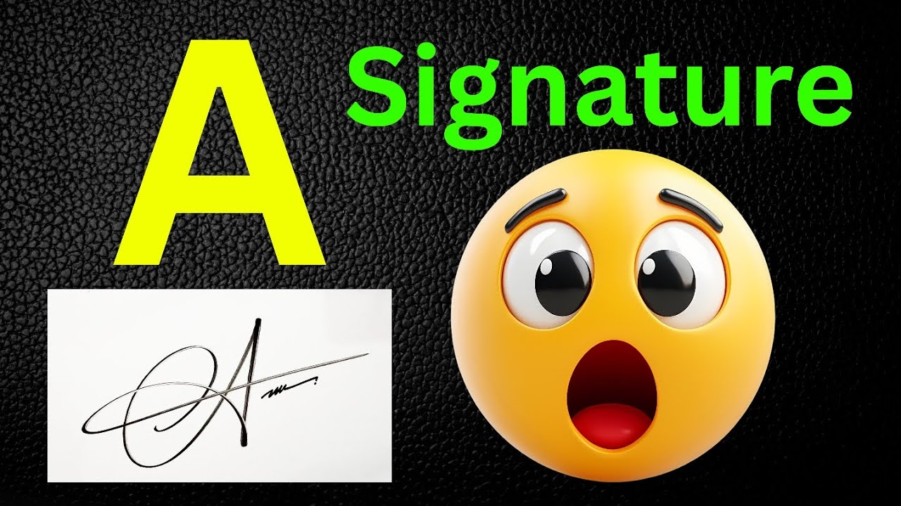 A signature style | A letter signature style | A name signature style
