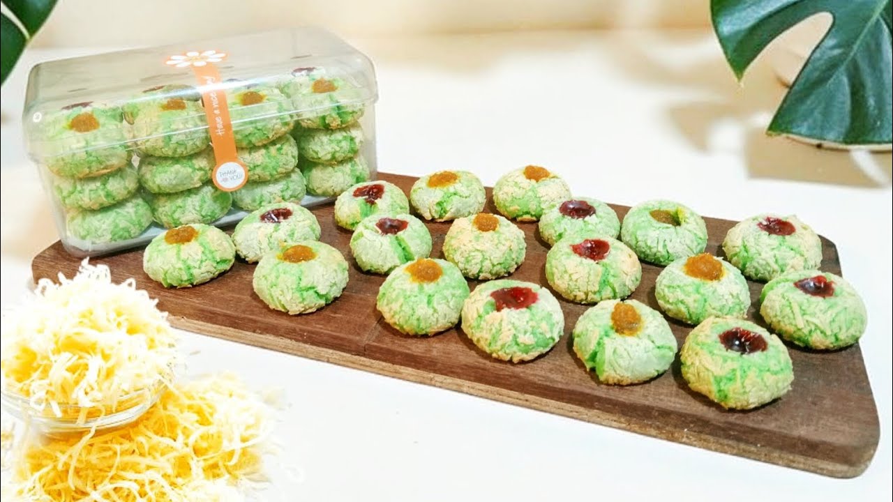 ISIAN TOPLES LEBARAN PALING SIMPEL‼️KUE KERING PANDAN KEJU 