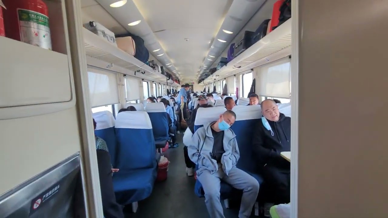 China Z class(normal) Train.Changchun to Harbin.