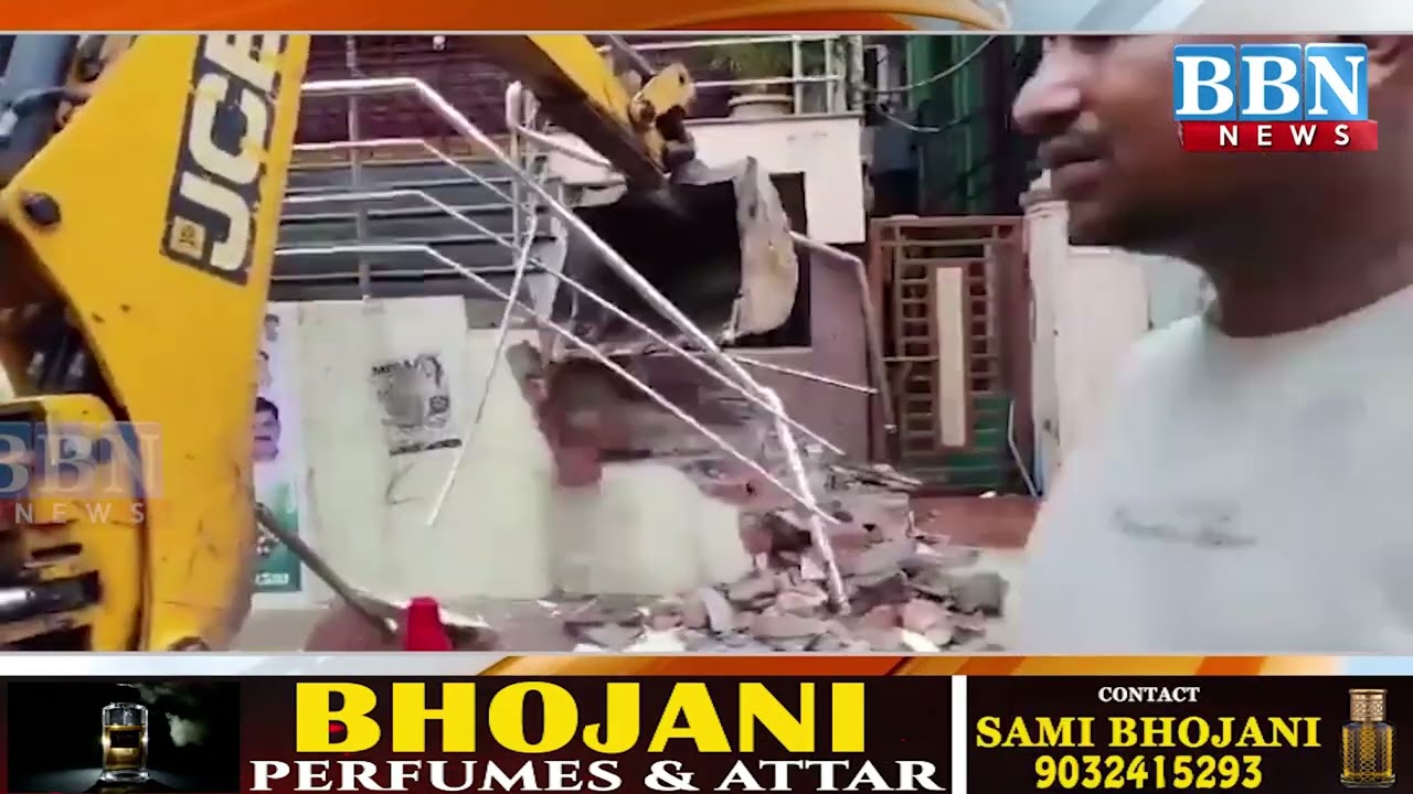 GHMC Demolition Drive in Kukatpally  Illegal Encroachments Cleared