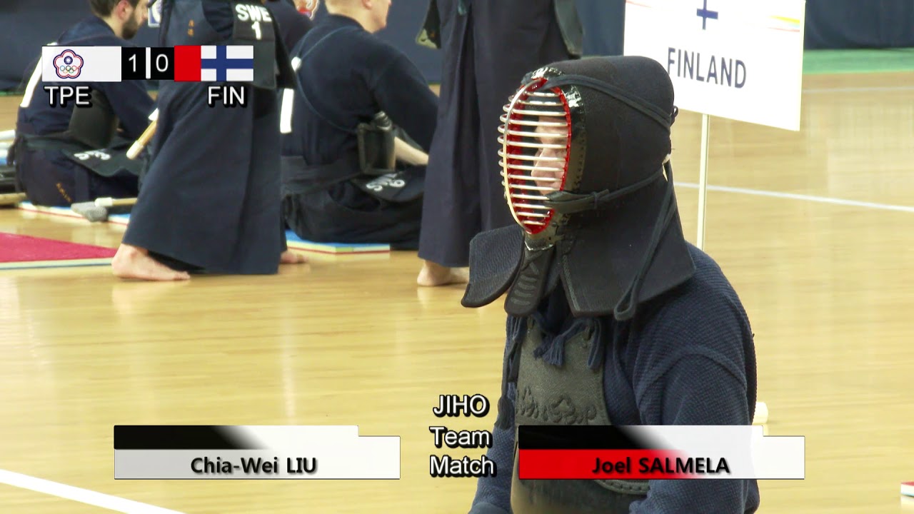 17th World Kendo Championships Men's TEAM MATCH 4ch Chinese Taipei vs Finland