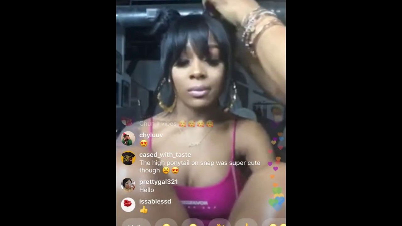AMOUR JAYDA GETTING HER HAIR DONE IG LIVE
