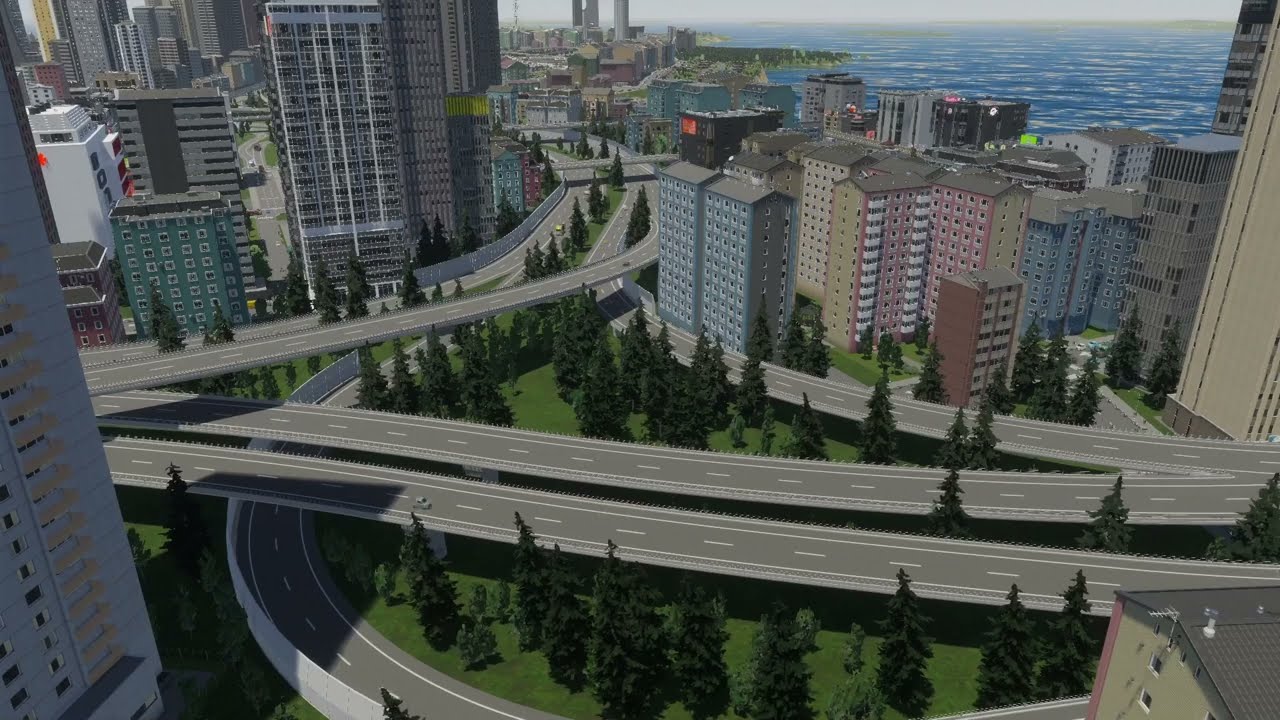 Cities Skylines 2 | Timelapse | City Center Interchange