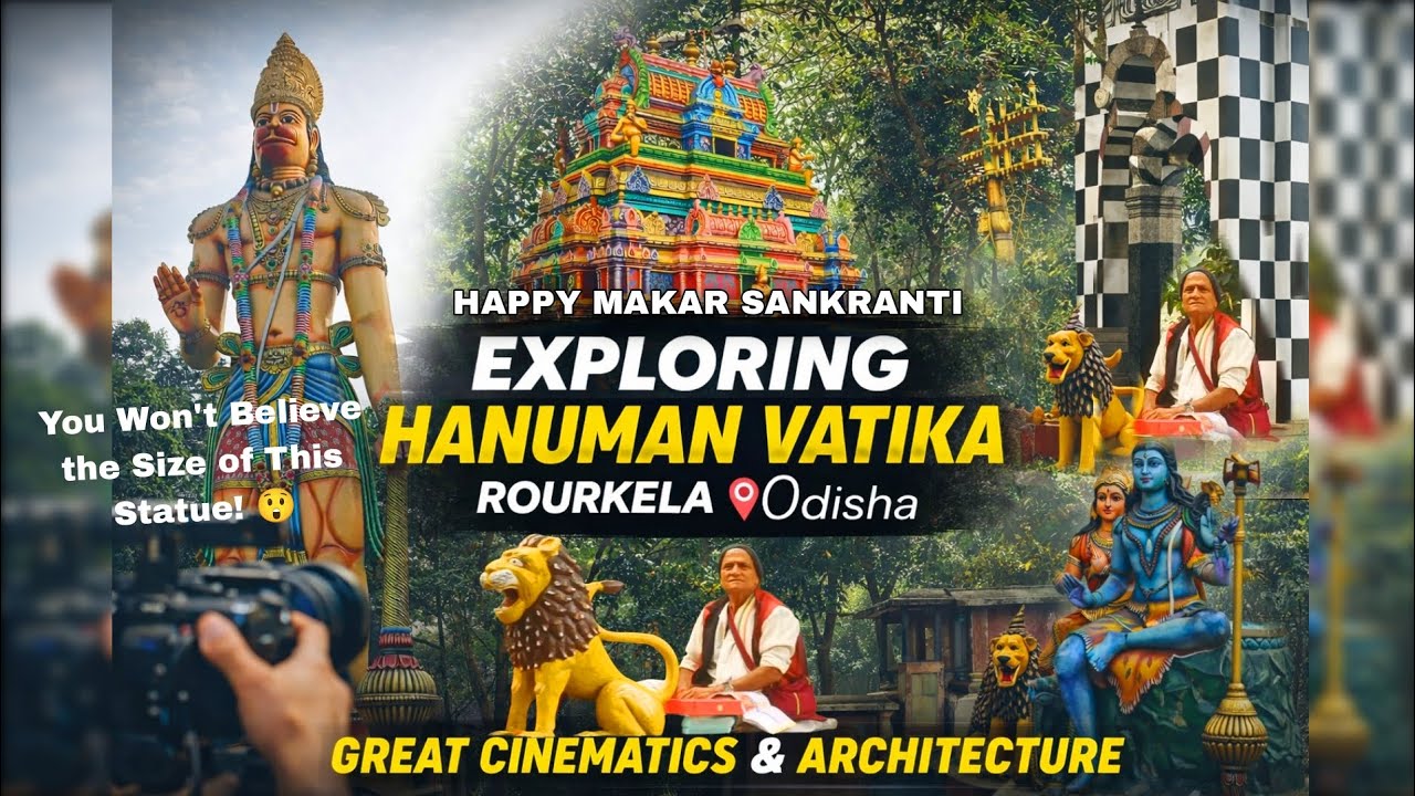 Hanuman Vatika Rourkela 🙏 | Biggest Hanuman Temple in Odisha | Complete Tour & Cinematic Vlog  
