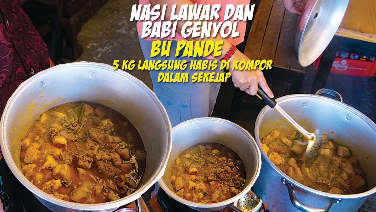 NASI LAWAR DAN BABI GENYOL BU PANDE