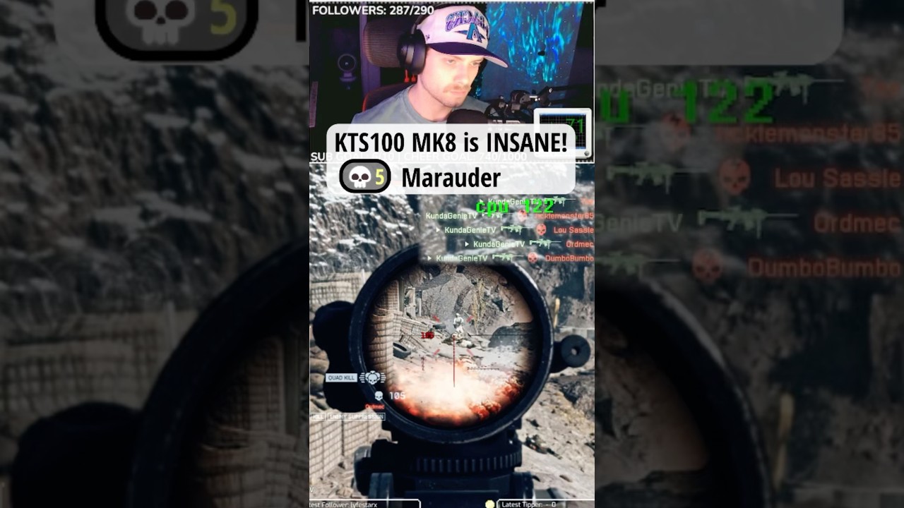 KTS100 MK8 LMG Marauder! 5 Back-to-Back Kills in Battlefield 6 Beta 💀🔥