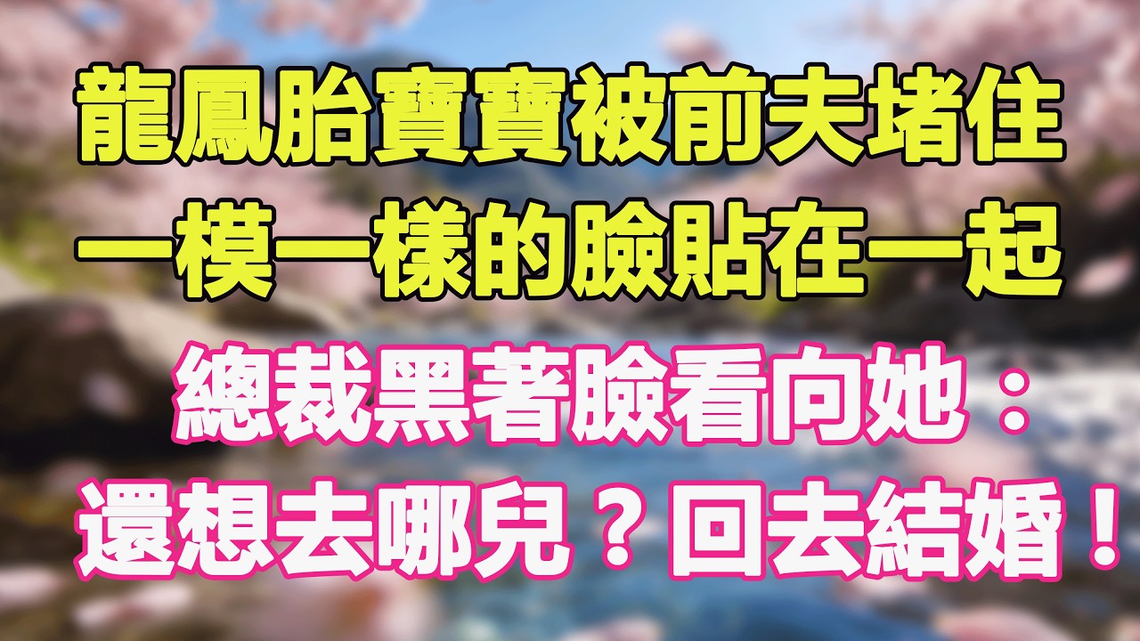 龍鳳胎寶寶被前夫堵住，一模一樣的臉貼在一起，總裁黑著臉看向她：還想去哪兒?回去結婚!#甜寵 #情感故事 #現代言情 #小説