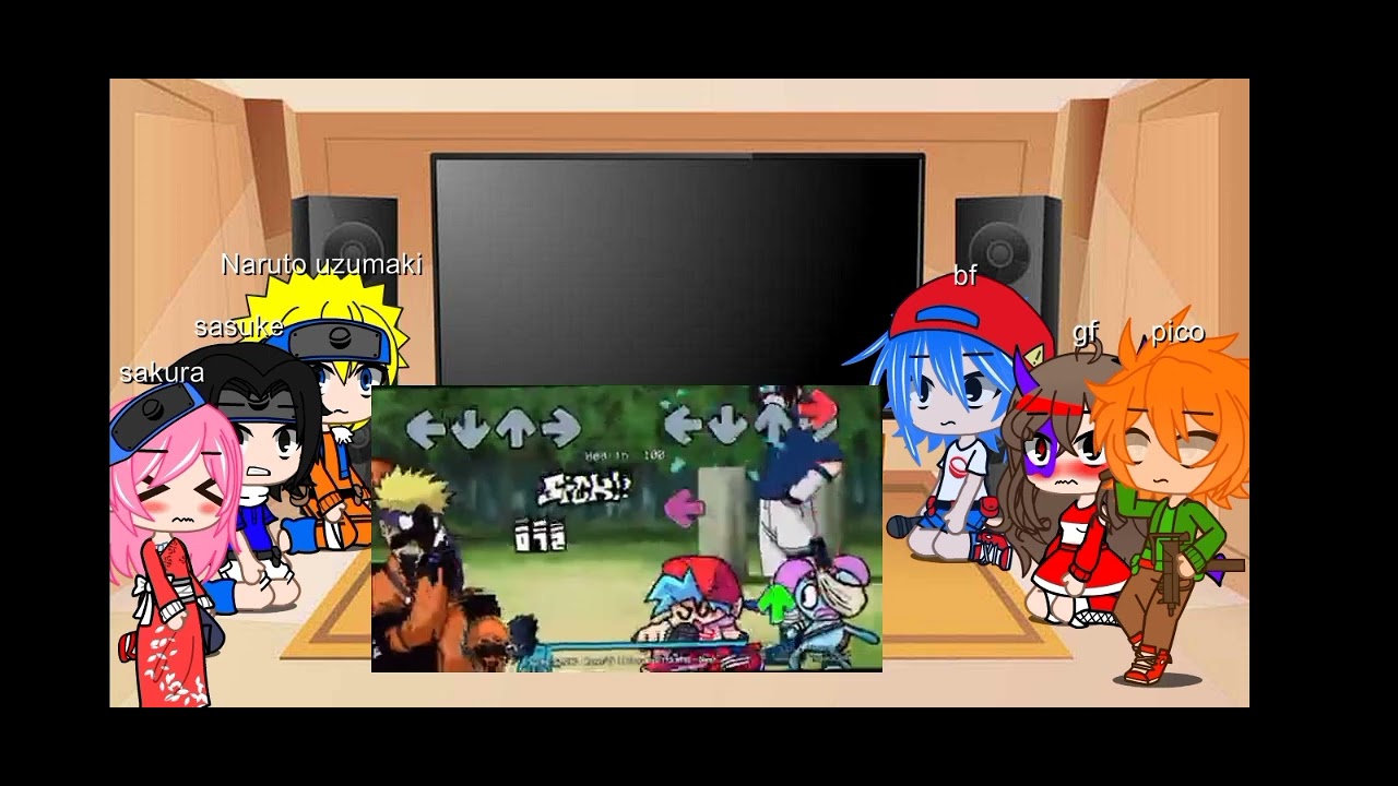 fnf y el equipo 7-kakashi video reaccionan fnf vs naruto glich//fnf//Luigi0607//pibby//