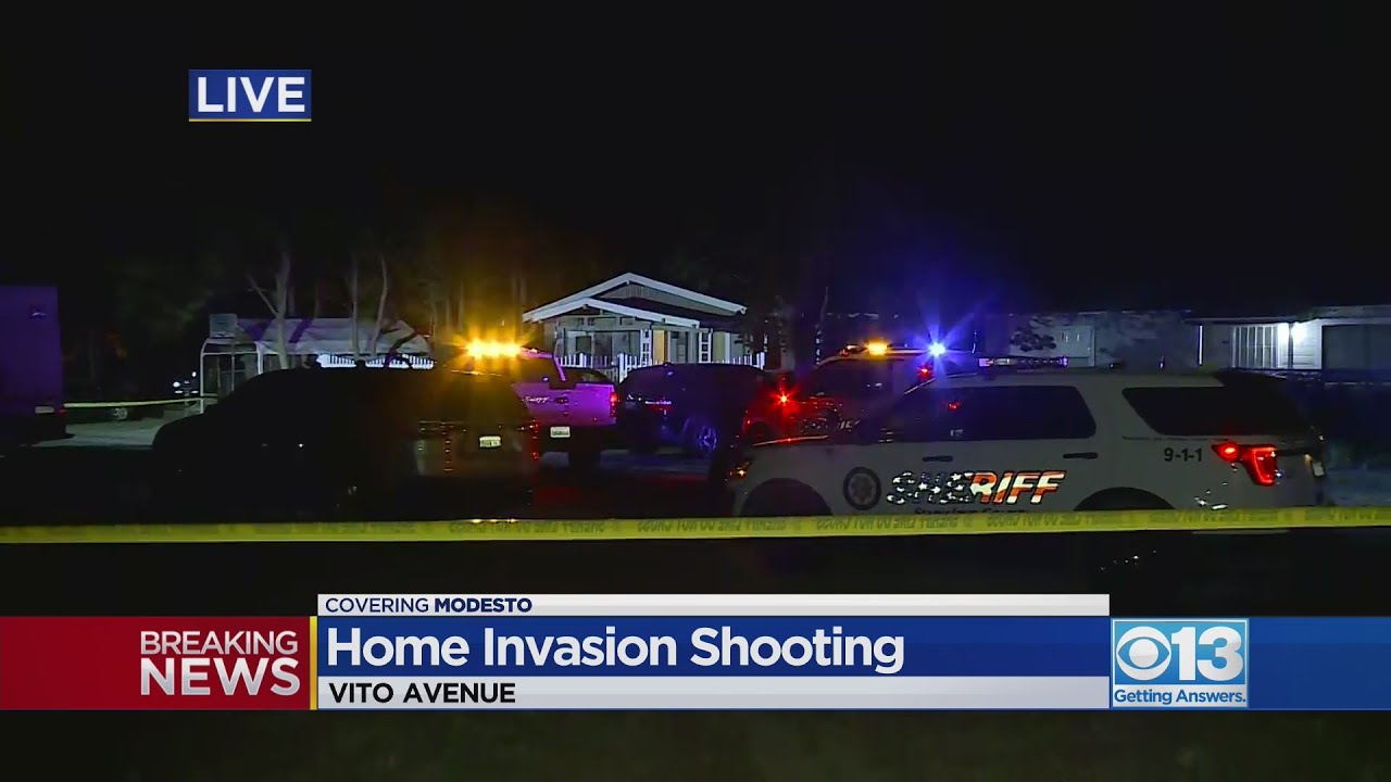 Person shot during home invasion in Modesto